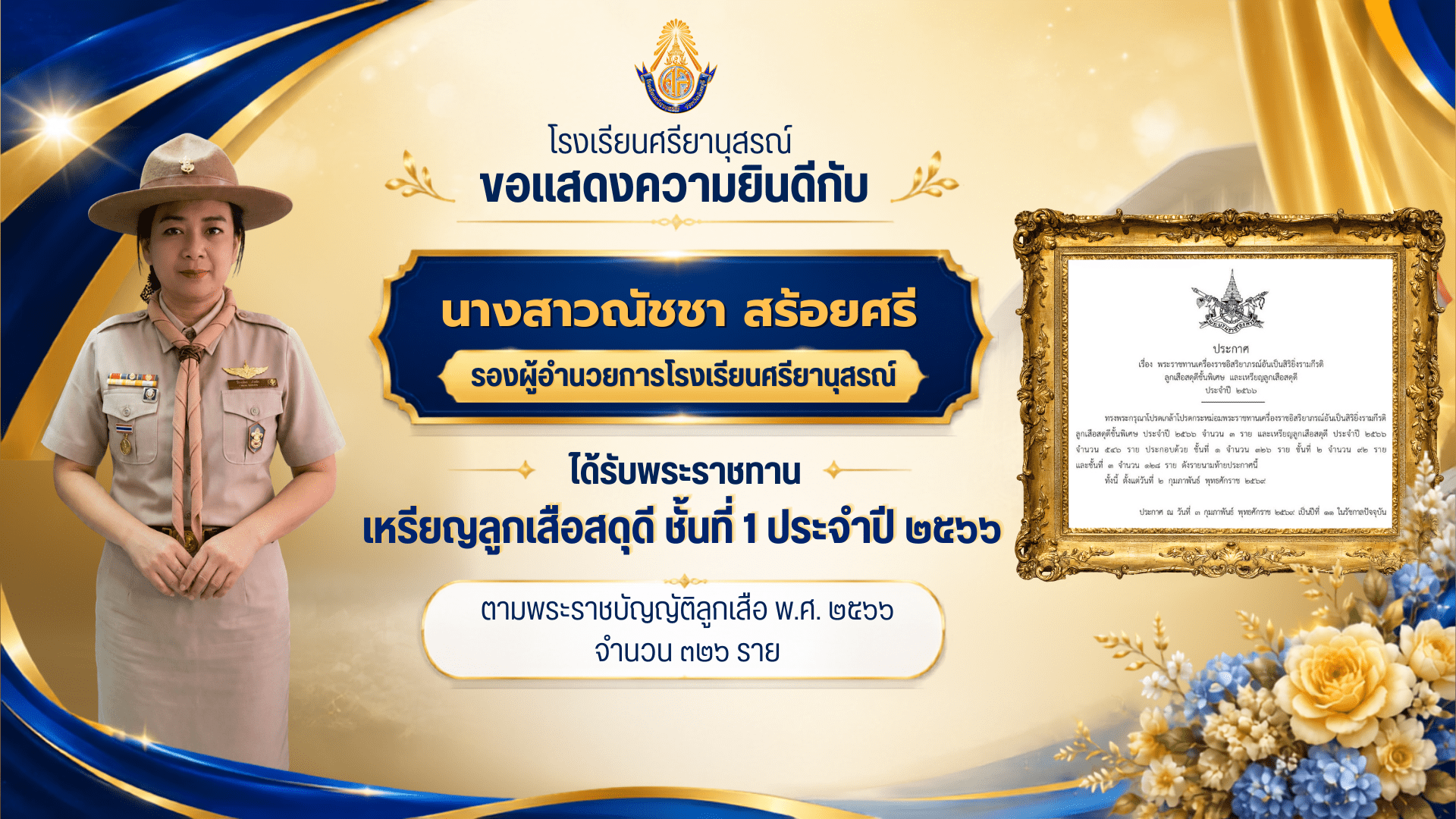 ขอแสดงความยินดี