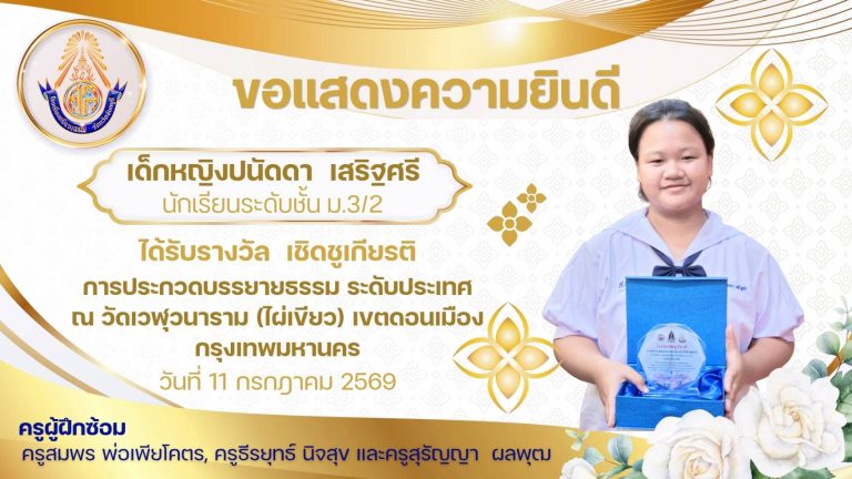 ขอแสดงความยินดี