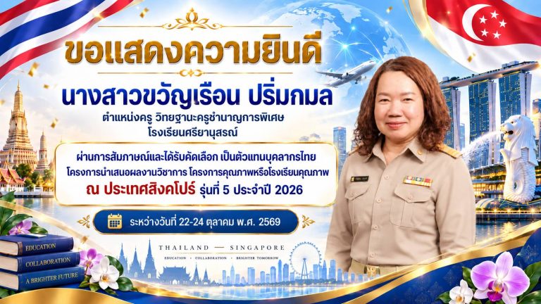ขอแสดงความยินดี